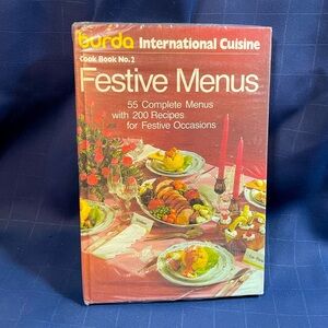 NWT Vintage 1978  Burda International Cuisine Cookbook No. 2 ‘Festive Menus’
